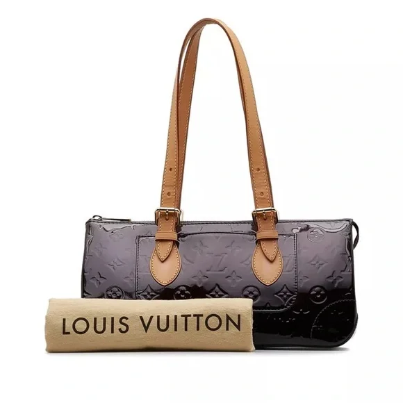 Louis Vuitton LV Hand Bag Vernis Purple Rosewood Auenue - Picture 5 of 13